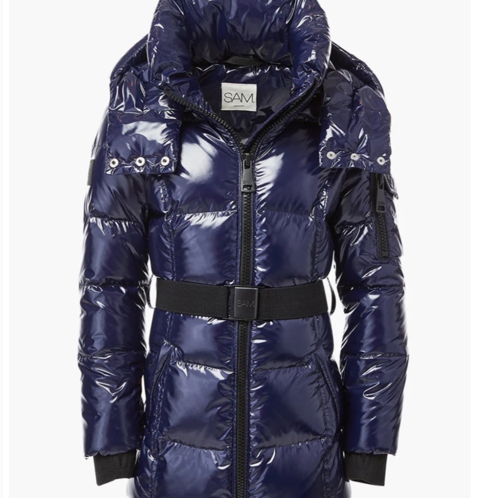 SAM Kids Shiny Navy Puffer Coat